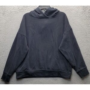 Fabletics Hoodie Womens Medium Black Fleece Lined Long Sleeve Athletic Running